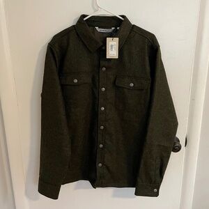 NWT Men's Peter Millar Juniper Yorkshire Wool Shirt Jacket (Size Medium)